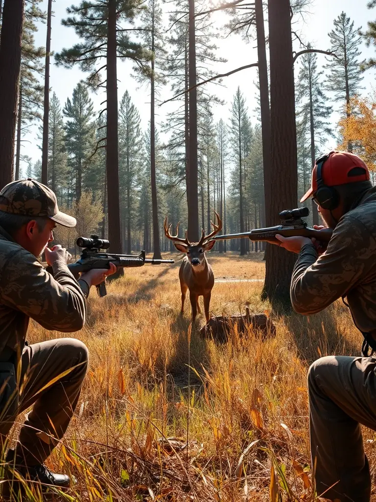 A photograph of ACCL members participating in a responsible hunting event, emphasizing ethical hunting practices and wildlife management.